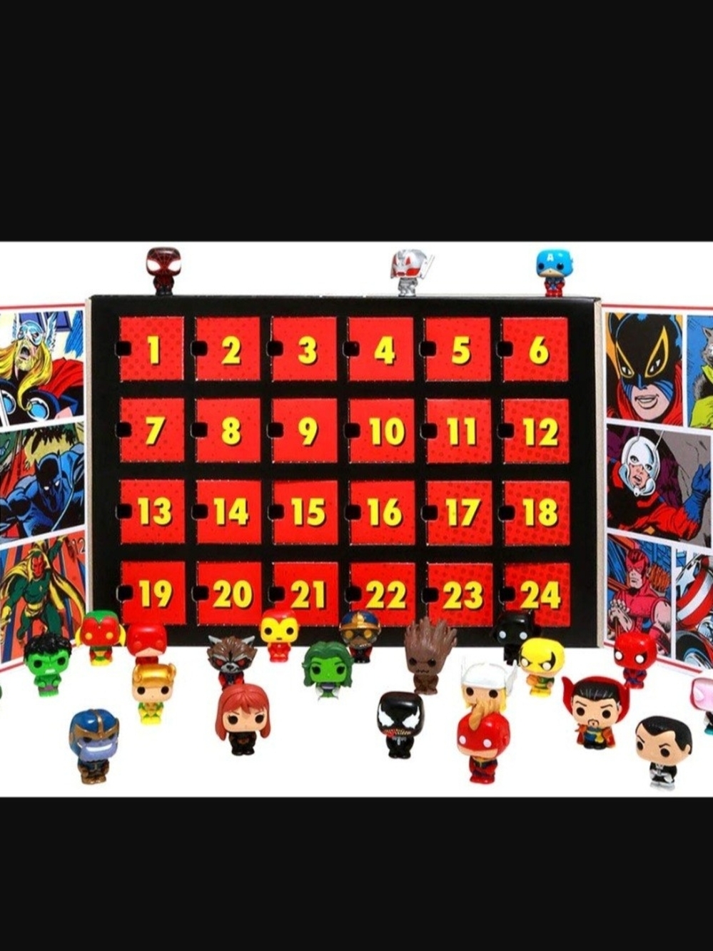 Funko Marvel Advent Calendar Display - Red & Black